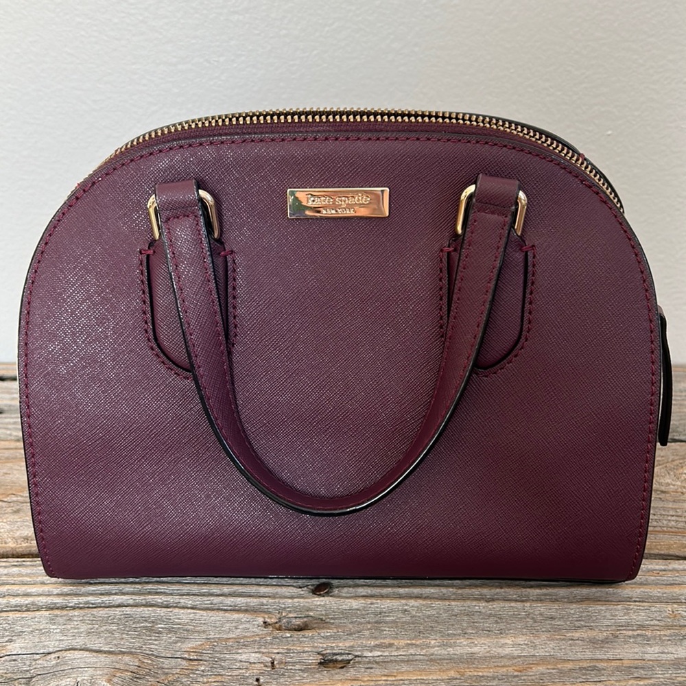 Kate spade - Small Satchel w/Shoulder Strap - Wine